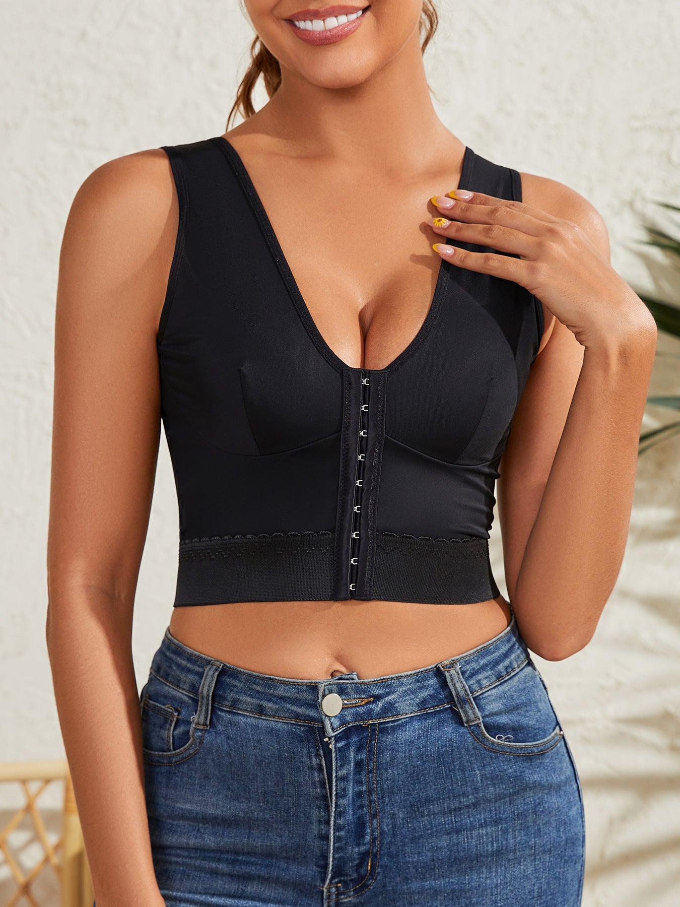 New Trendy Post Surgical Bra Slim Post Operatoria Moldeadora Shapewear Tops Bra