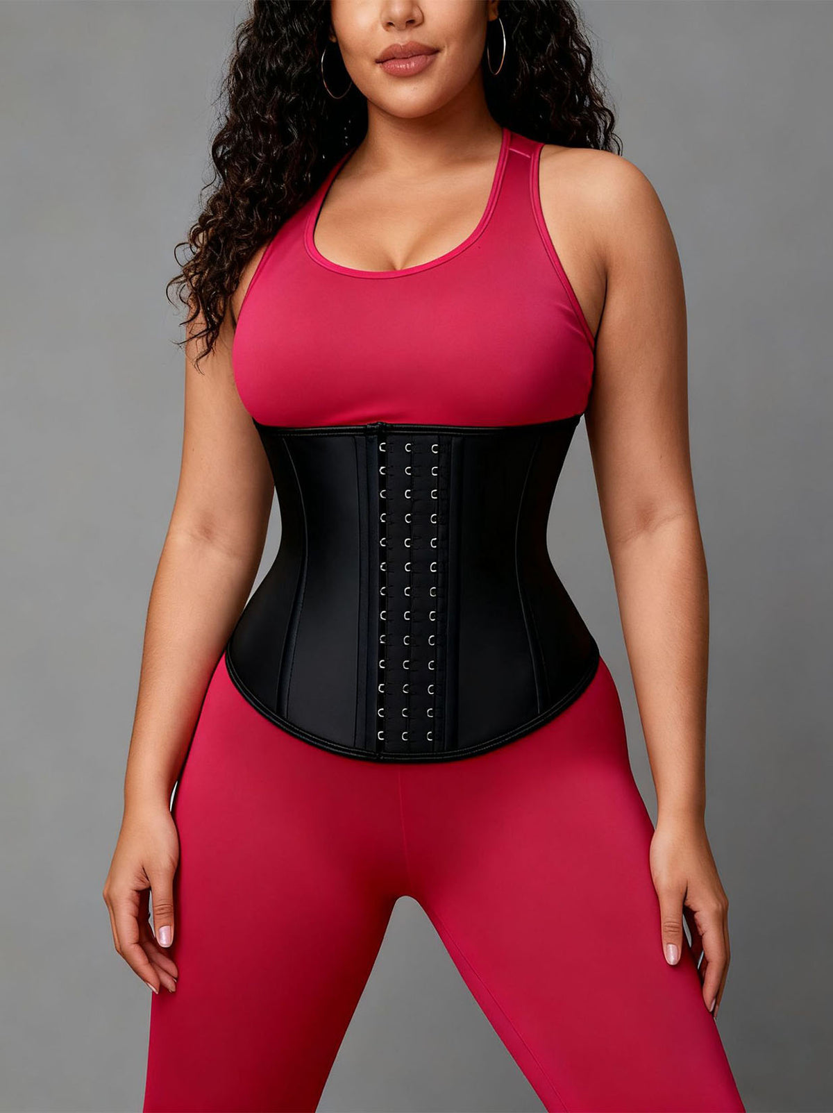 9 Bones Latex Waist Trainer for Women, Workout Corset Cincher Tummy Control Body Shaper