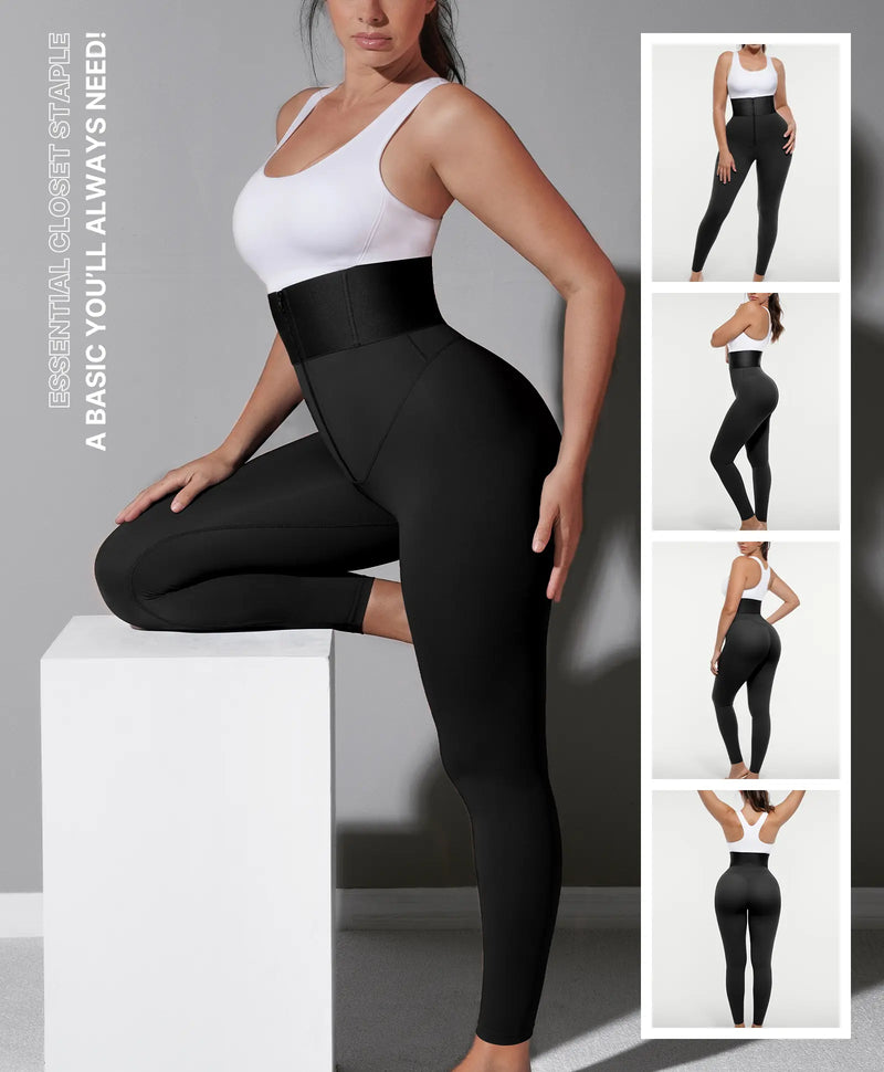 Waistband Shaping Leggings High Waisted SoCinched Bottom Comfort Shaping Training UltraSculpt Pants