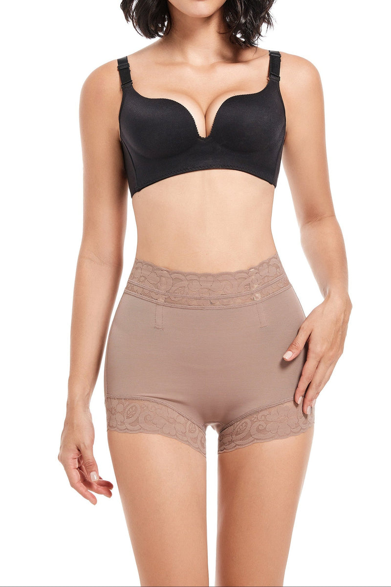 Classic Women's Body Shaper with Lace Butt Lifter Tummy Control Underwear Panties Smoothing Briefs