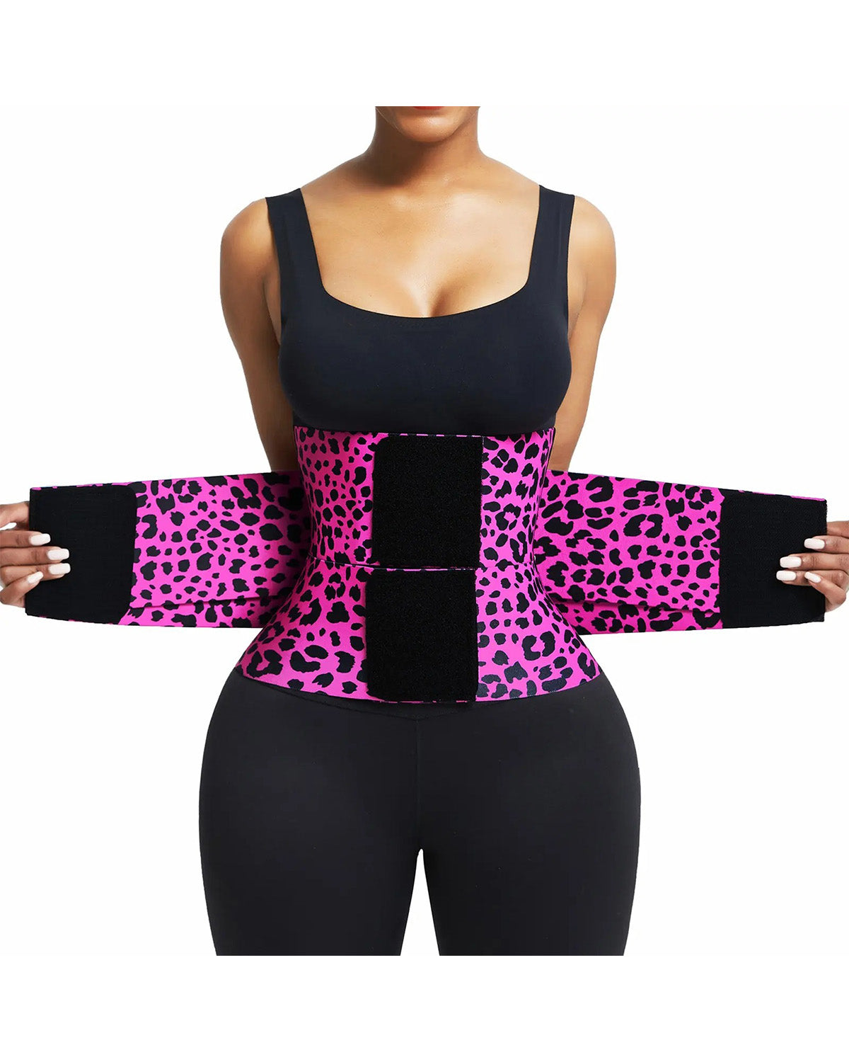 Women Waist Triple Wrap Waist Cincher Adjustable Nylon Waist Trainer
