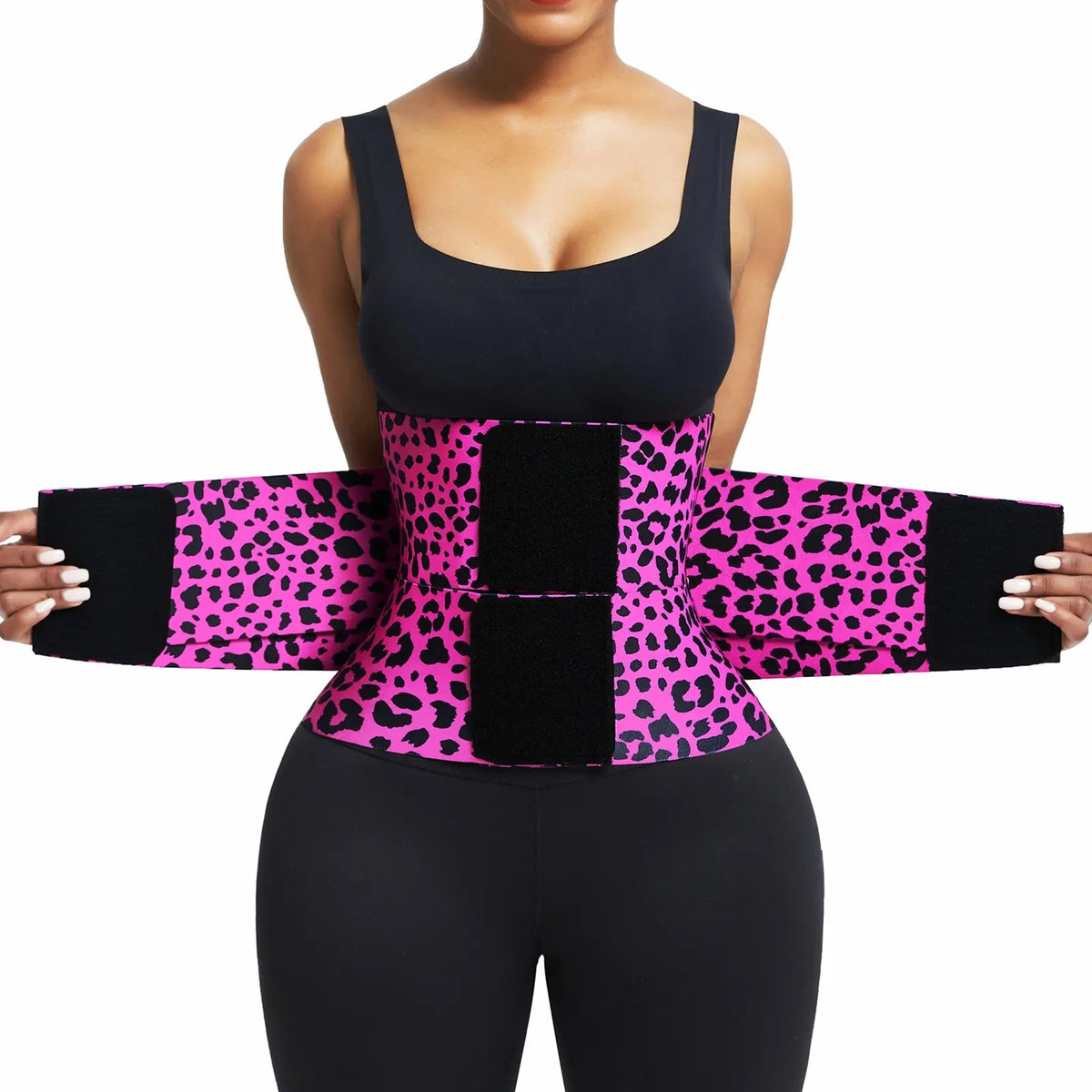 Women Waist Trainer FeelinGirl Triple Wrap Waist Cincher Adjustable Nylon Waist Trainer