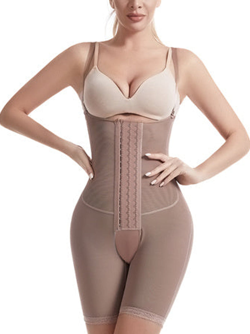 Women's Tummy Control ElasticitWomen's Tummy  Control Elasticity Plus Size Postpartum Open Breast Shapewear